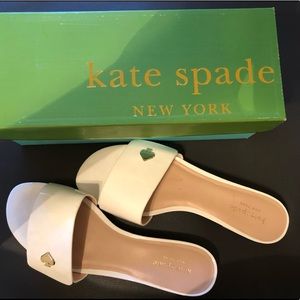 Kate spade white sandals size 8